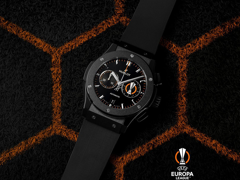 هوبلو تطلق ساعة Classic Fusion Chronograph UEFA Europa League الجديدة لعشاق كرة القدم